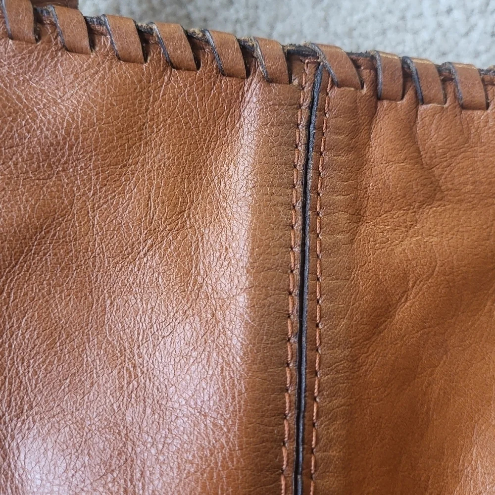 Patrica Nash Brown Leather Handbag With Top Handle or Shoulder Strap